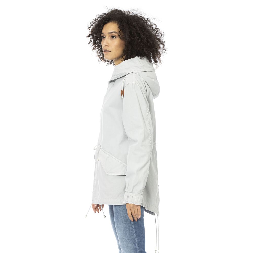 Mr&Mrs Italy Silberne Baumwolljacke für Frauen